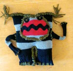 Thursday April 28: Upcycled Sweater-Monster Making 5:30pm - 8:30pm